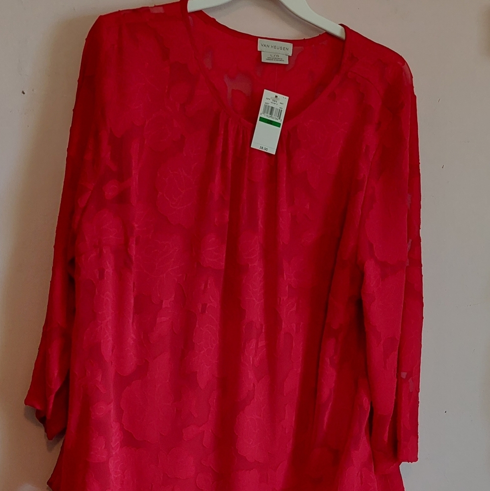 Red blouse